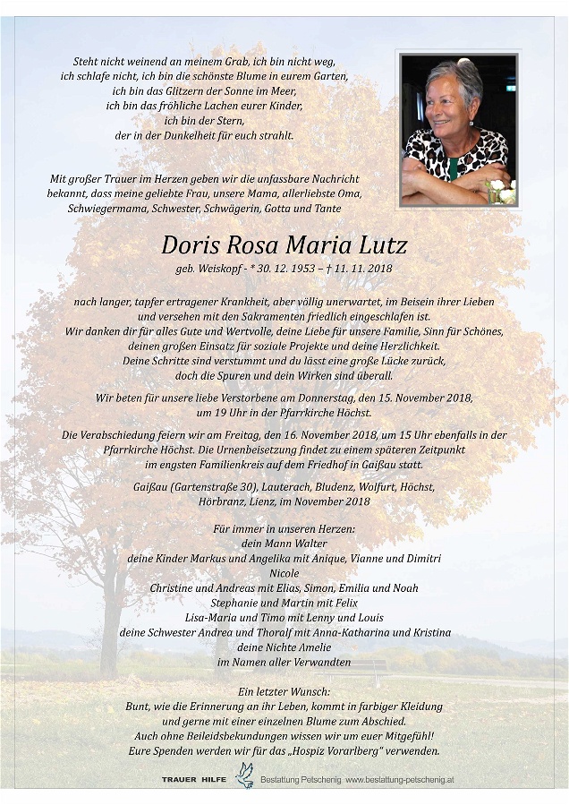 Doris Rosa Maria Lutz